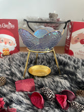 Brûleur pétale en verre et support en métal