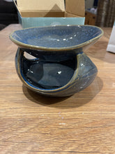 Brûleur abstrait bleu foncé