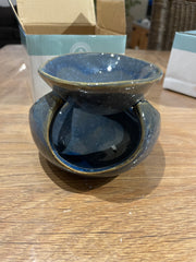 Brûleur abstrait bleu foncé