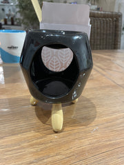 Brûleur trepieds noir