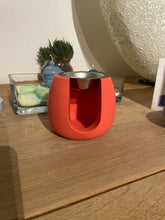 Brûleur Jesmonite rouge