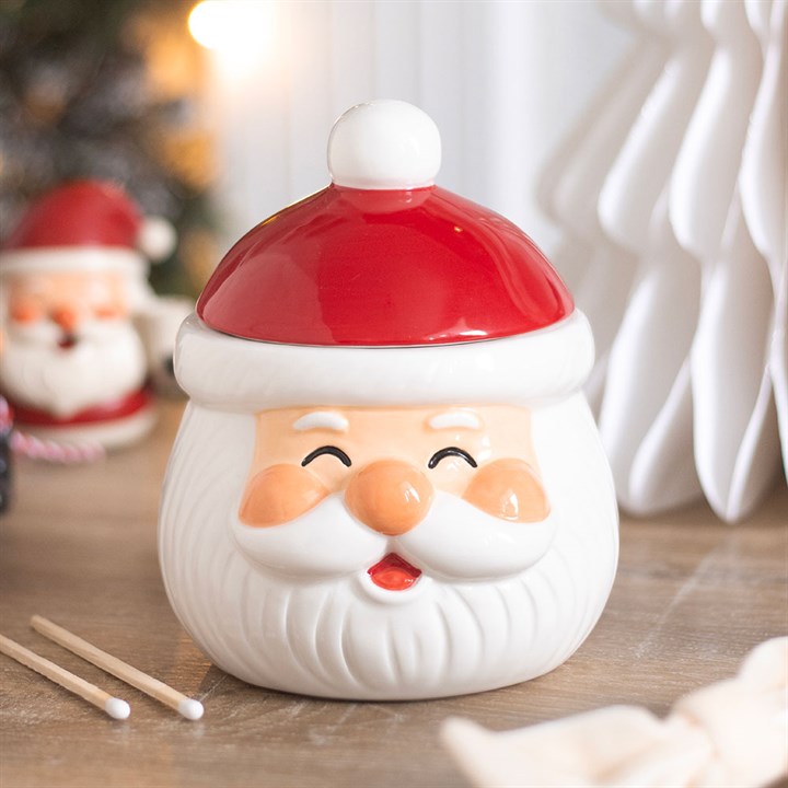 Brûleur de parfum en céramique Père Noël – Collection Noël Cirabella