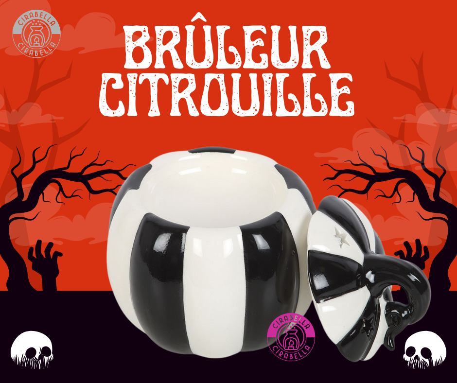 Brûleur citrouille Black & white
