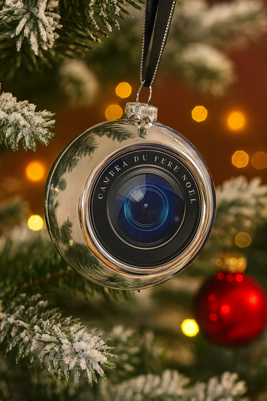 Boule de noël caméra
