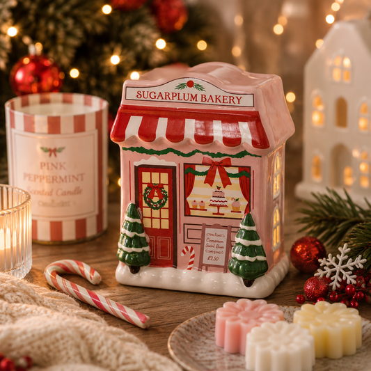 Brûleur de parfum en céramique Boulangerie Gourmande – Collection Noël Cirabella