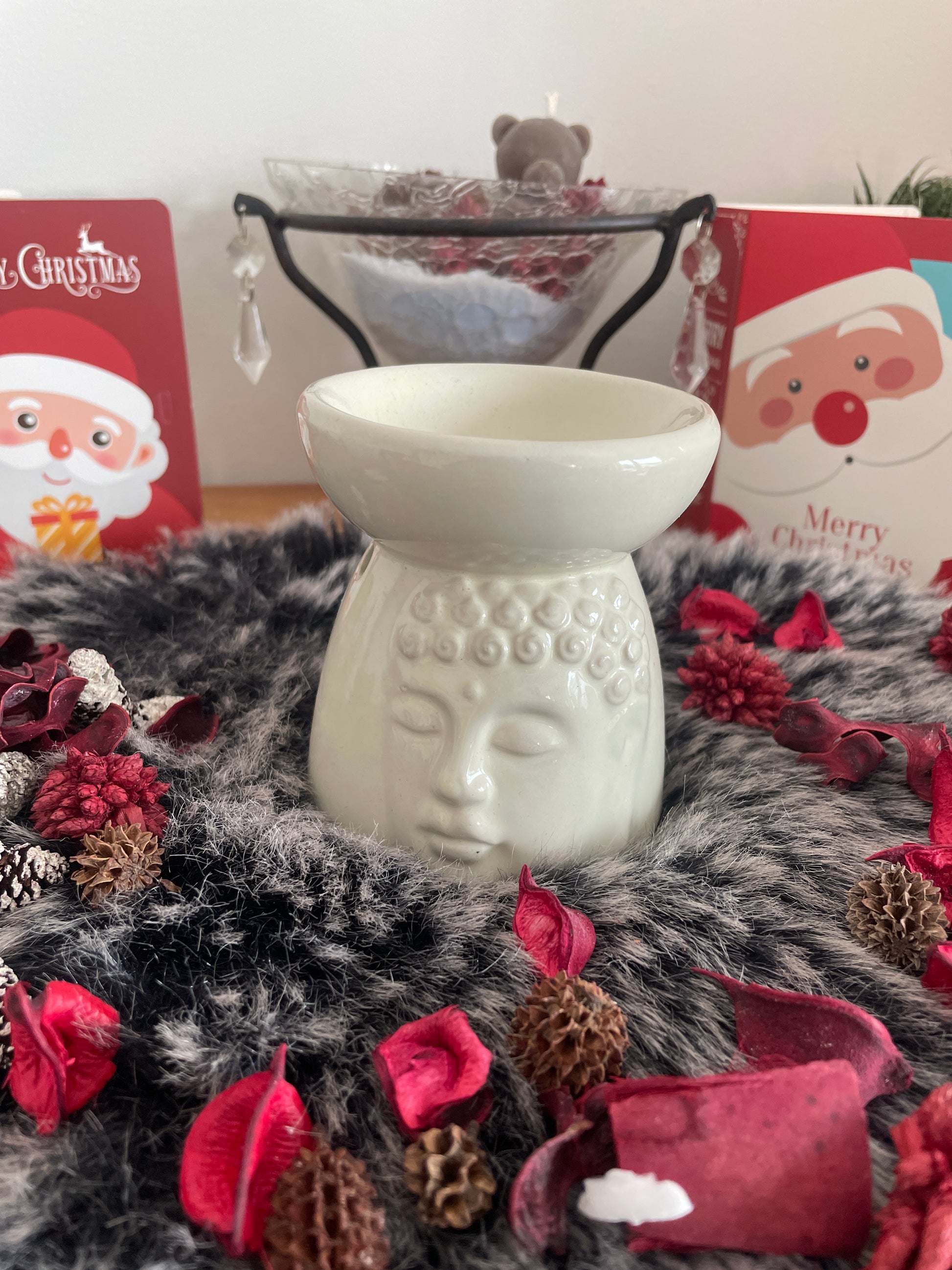Brûleur céramique Buddha Blanc