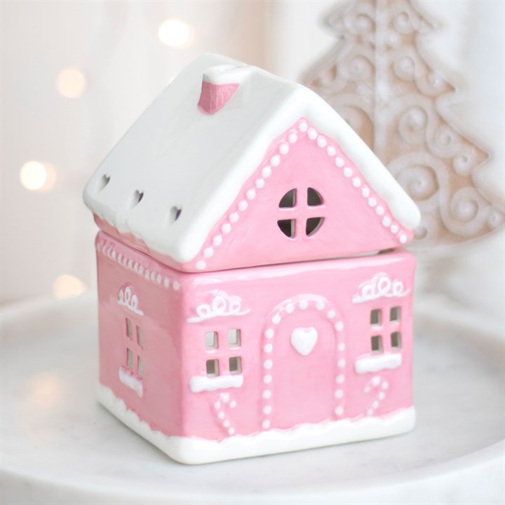 Maison pain d'épices rose