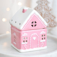 Maison pain d'épices rose