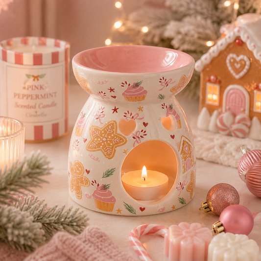 Brûleur de parfum en céramique Pain d'Épices – Collection Noël Cirabella