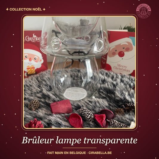 Brûleur à fondant en forme de lampe transparente