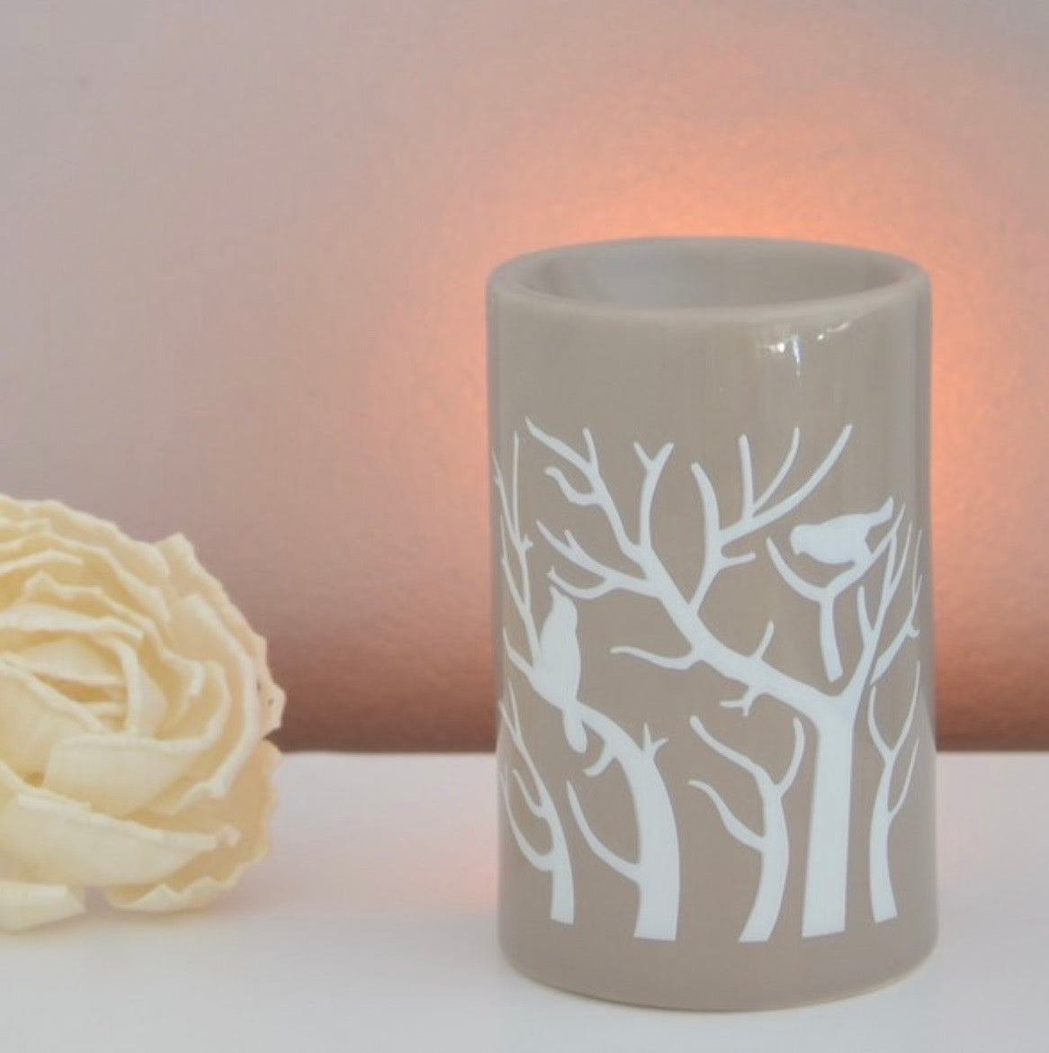 Brûleur arbre nature Gris