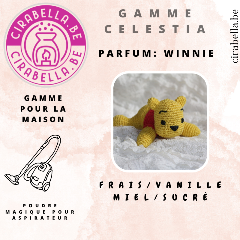 Poudre Parfumée pour Aspirateur - Désodorisant Maison 50g Winnie