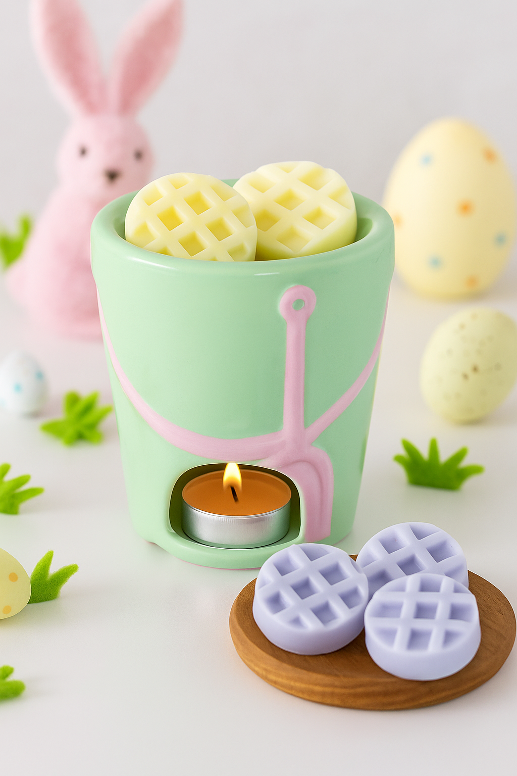 Brûleur à fondants en forme de seau de pâques